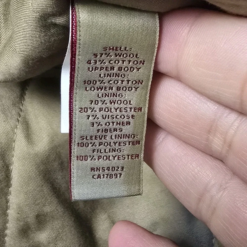 Banana Republic Heritage 78 Capsule Collection‎ Wool Blend Safari Coat XL Rare
